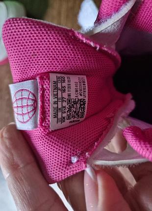 Кросівки для дівчинки adidas рожеві, розмір 27