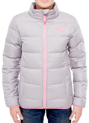 Легенька пухова куртка на дівчину 7-8 років the north face 550пух