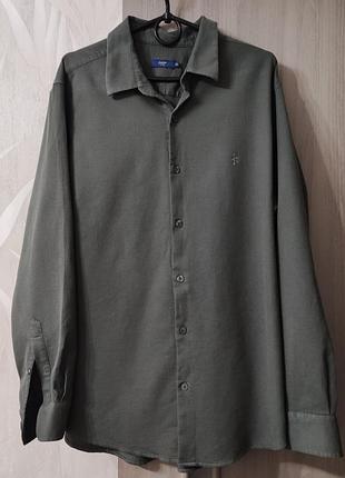 Сорочка чоловіча хакі xl