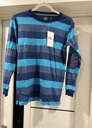 👕 новий фірмовий лонгслів (реглан) cool club в смужку