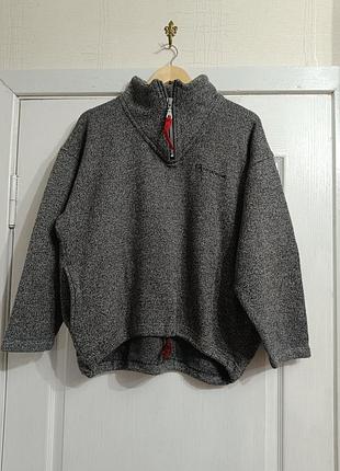 Теплий вінтажний анорак sergio tacchini, напіввовна  (made in italy) унісекс.
