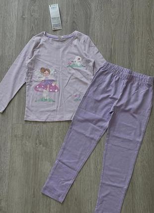 Піжама котонова для дівчинки 👧 110/116 см