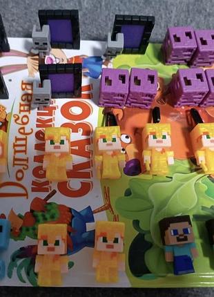 Іграшкові фігурки minecraft різнокольорові 3