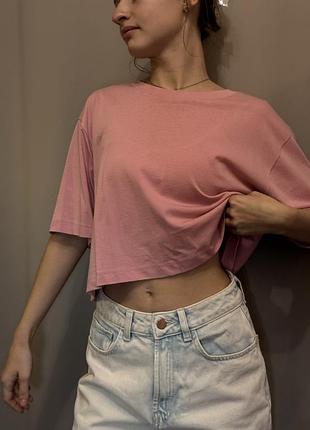 Жіночий топ pull & bear рожевий розмір l
