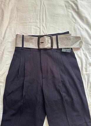 Брюки zara шерстяные xs 2
