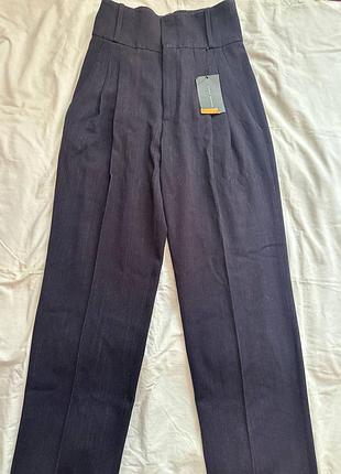 Брюки zara шерстяные xs 3