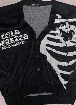 Gothic/emo/y2k/dark кофта/кадриган cold hearted