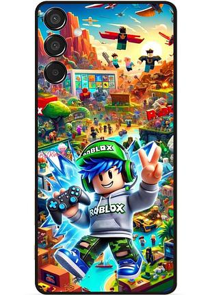 Чохол силіконовий бампер для samsung m15 з малюнком roblox гра роблокс