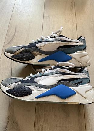 Кросівки унісекс puma сіро-біло-сині