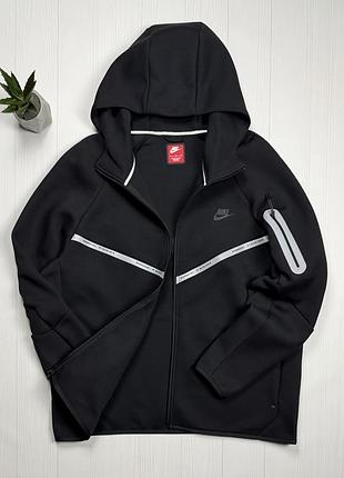 Чоловіче худі nike tech fleece чорне 2