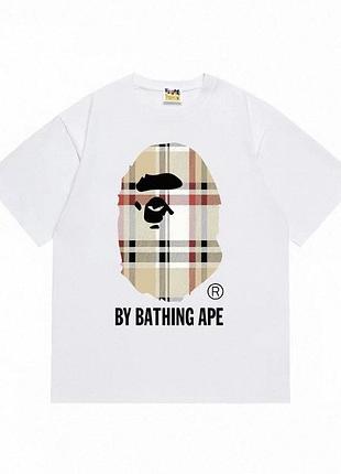 Футболка  bape x burberry