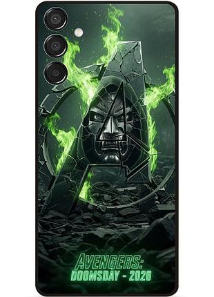 Силиконовый бампер чехол для samsung m15 с рисунком avengers doomsday мстители
