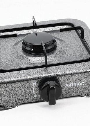 Плита газовая a-plus 2105 gray, одна конфорка