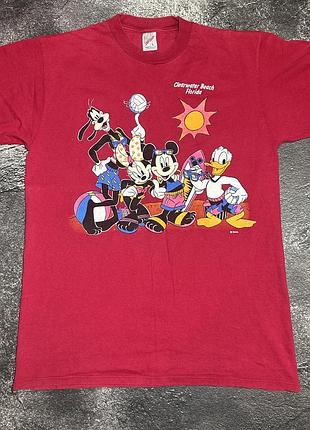 Футболка чоловіча disney  90 х червона з принтом