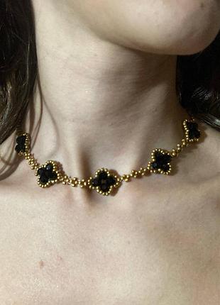 Чокер из бисера в стиле van cleef (чокер з бісеру у стилі van cleef)