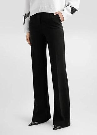 Класичні жіночі штани, брюки у чорному кольорі, розмір m,l, dolce & gabbana classic women’s pants made in italy 🇮🇹