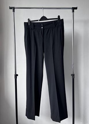 Класичні жіночі штани, брюки у чорному кольорі, розмір m,l, dolce & gabbana classic women’s pants made in italy 🇮🇹