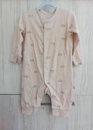 Хлопковый человечек mothercare на 1-3м