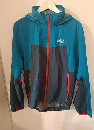 Вітровка jack wolfskin texapore з капюшоном, мембранна куртка