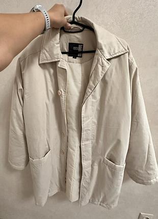 Пальто жіноче cecil oversize молочне, m 2
