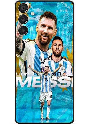 Силіконовий бампер чохол для samsung m15 з малюнком messi мессі