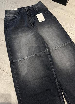 Чоловічі bershka baggy, bershka skater, bershka baggy, джинси бершка, чоловічі джинси бершка, широкі джинси, беггі баггі джинси сині