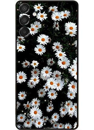 Силіконовий чохол бампер для samsung m15 з малюнком квіти ромашки