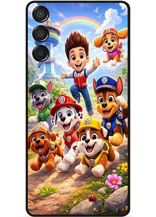 Силіконовий бампер чохол для samsung m15 з малюнком щенячий патруль paw patrol