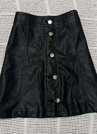 Стильна шкіряна спідниця від h&m 2
