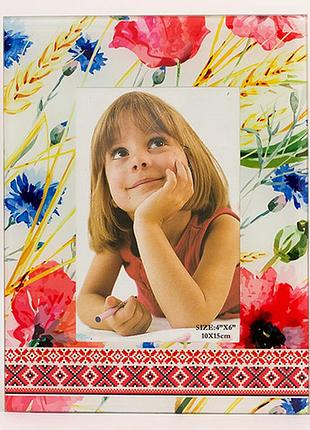 "i love ukraine" / маки и пшеница / "i love ukraine" / маки и пшеница 17x22 см