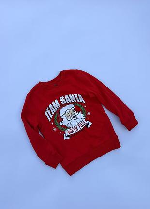 Яскравий новорічний світшот f&f "team santa"