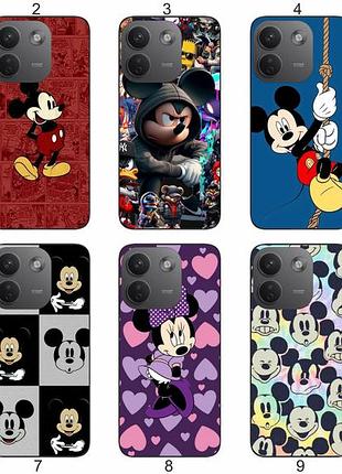 Силиконовый чехол микки маус mickey mouse для xiaomi redmi note 17 pro max 5g диснеевская эстетика