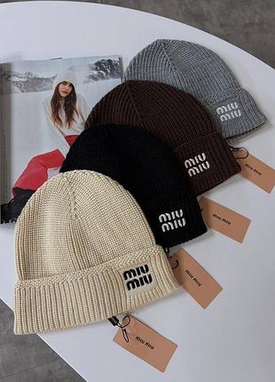 Шапка miu miu