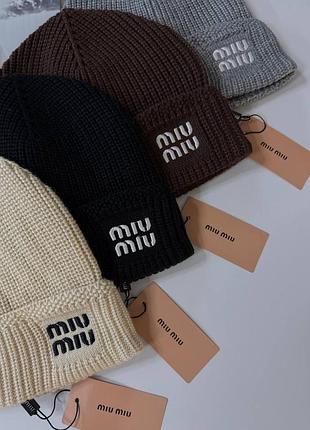 Шапка miu miu 7
