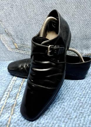 Туфли кожаные монки boss винтажные made in italy