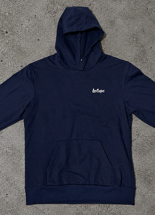 Женское темно-синие худи lee cooper originals с аккуратным вышитым логотипом на груди