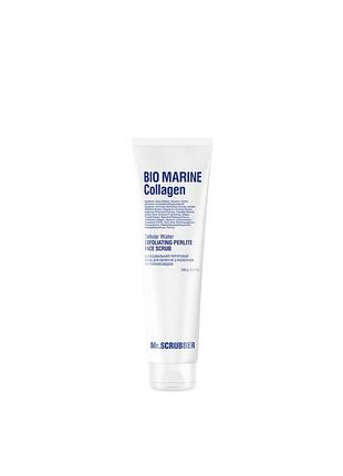 Відлущувальний перлітовий скраб для обличчя bio marine collagen з колагеном і клітинною водою mr.scrubber