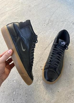 Шкіряні кеди nike sb blazer mid