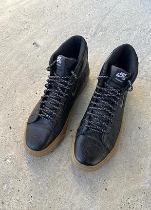 Шкіряні кеди nike sb blazer mid 2