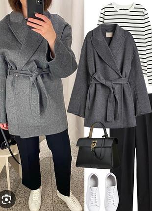 Wool blend h&m пальто