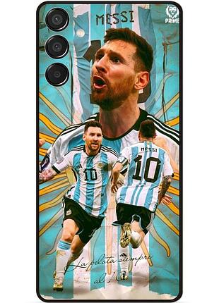 Силіконовий бампер чохол для samsung m15 з малюнком messi аргентина месси