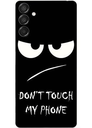 Чехол силиконовый бампер для samsung m15 с рисунком глаза dont touch my phone