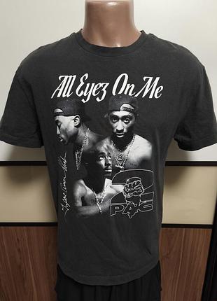 Футболка 2pac tupac shakur all eyez on me тупак шакур мерч