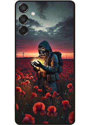 Силиконовый чехол для samsung m15 с рисунком stalker сталкер