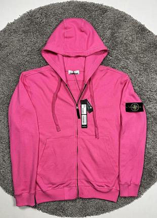 Si зип худи stone island розовый