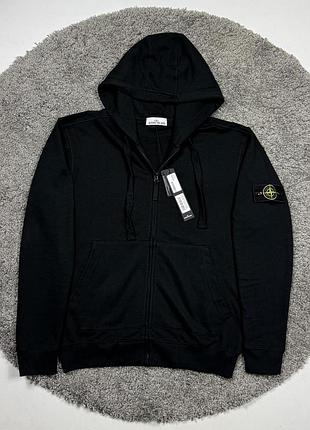 Si зип худи stone island черный