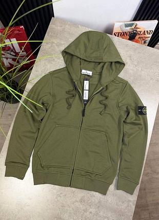 Si зип худи stone island хаки