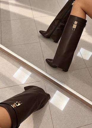 Чоботи чорні/коричневі 👢 2