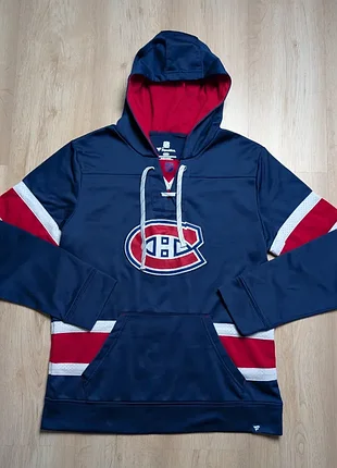 Худі fanatics nhl montreal canadiens хокейне з шнурівкою, l