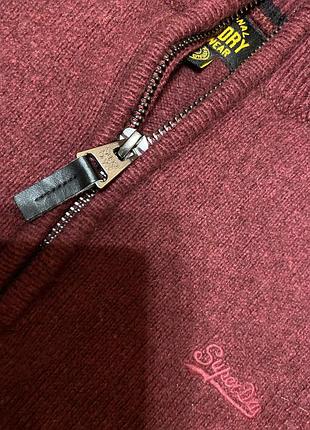 Чоловічий  джемпер із коміром на короткій блискавці superdry 6